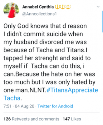 #BBNaija: Nigerian Lady Reveals How Tacha Saved Her From Suicide