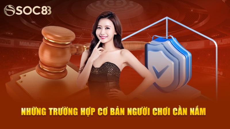 Nhà cái miễn trừ đối với trường hợp vi phạm điều khoản sử dụng